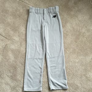 New Balance boys gray baseball pants- large- inseam 27”